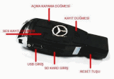 Anahtarlık Gizli Kamera ( Mercedes Benz )