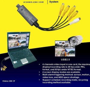 USB DVR Laptop kayit cihazi 