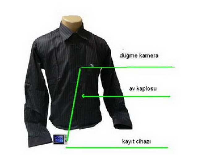 Gömlek Düğmesi Kamera